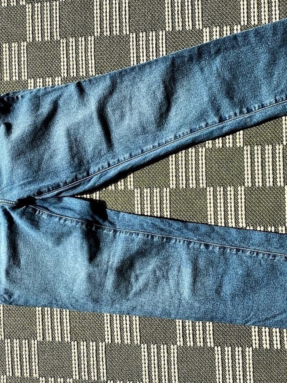 J.Crew Essential Straight Jean Raw Hem Jeans Waist 27 Blue